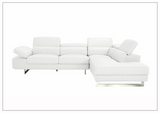 Gio Italia Cavour Mansion L-shaped Italian Leather Sectional Sofa