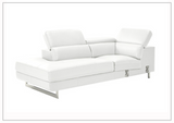 Gio Italia Cavour Mansion L-shaped Italian Leather Sectional Sofa