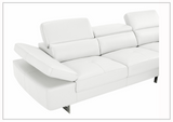 Gio Italia Cavour Mansion L-shaped Italian Leather Sectional Sofa