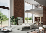 Luonto Belton Fabric King Sofa Sleeper With Manual or Power Option-SOFABED