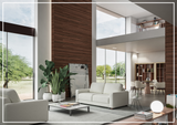 Luonto Belton Gray Fabric Sofa Sleeper With Manual or Power Option-SOFABED
