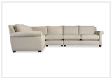 Bernhardt Barnes Fabric Sectional With Throw Pillow