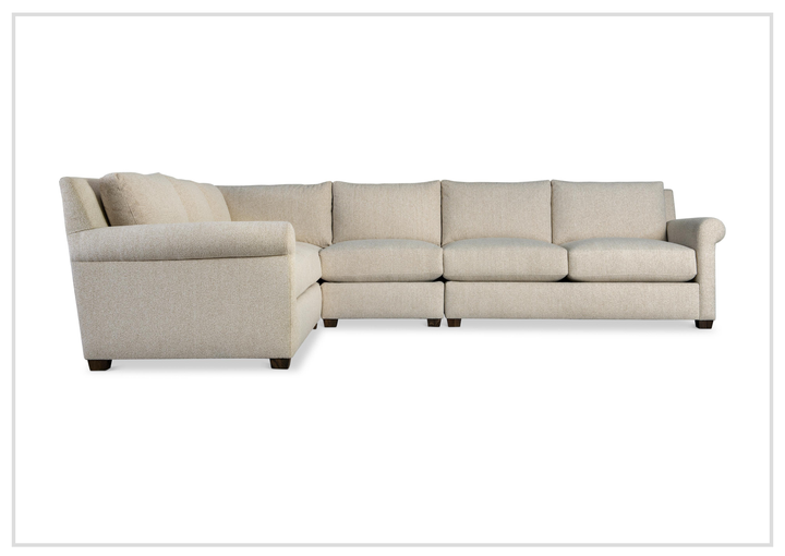 Bernhardt Barnes Fabric Sectional With Throw Pillow