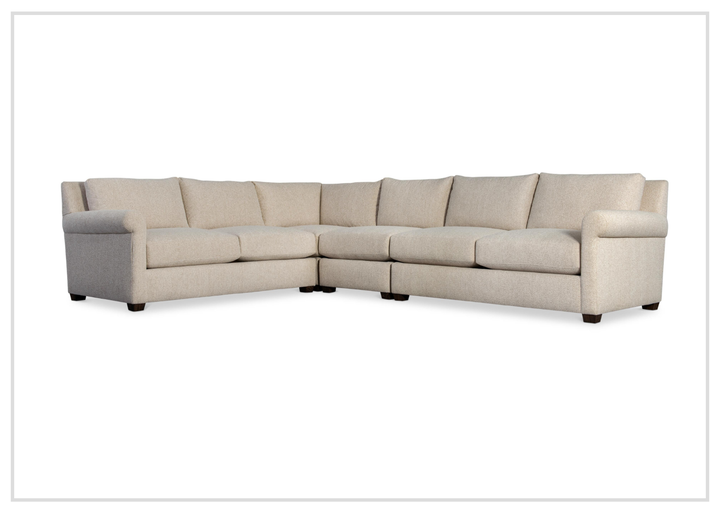 Bernhardt Barnes Fabric Sectional With Throw Pillow