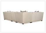 Bernhardt Barnes Fabric Sectional With Throw Pillow