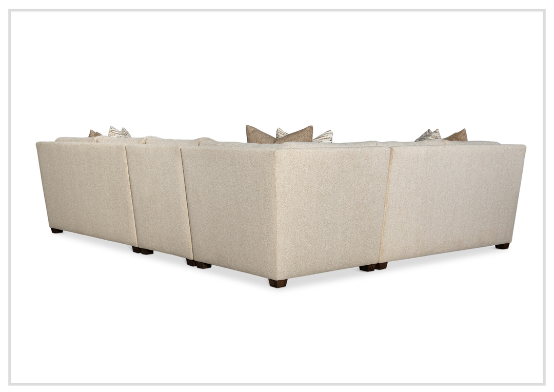 Bernhardt Barnes Fabric Sectional With Throw Pillow