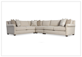 Bernhardt Barnes Fabric Sectional With Throw Pillow