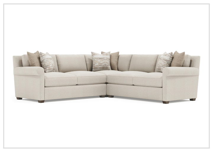 Bernhardt Barnes Fabric Sectional With Throw Pillow