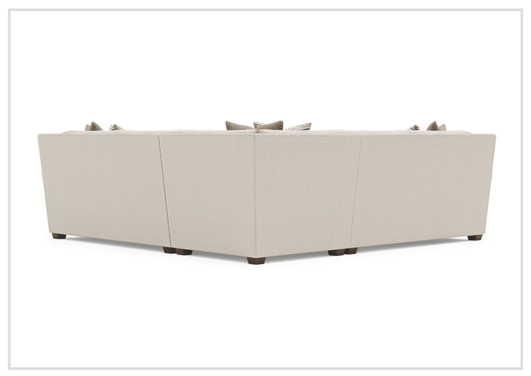 Bernhardt Barnes Fabric Sectional With Throw Pillow