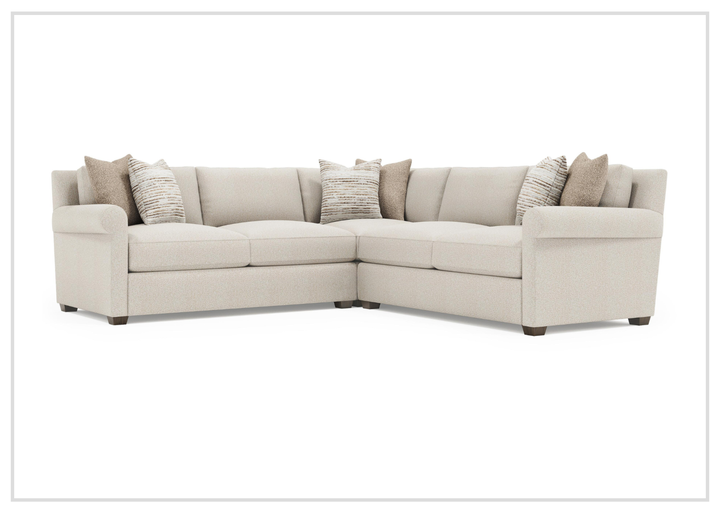 Bernhardt Barnes Fabric Sectional With Throw Pillow