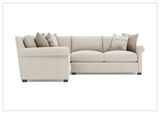 Bernhardt Barnes Fabric Sectional With Throw Pillow