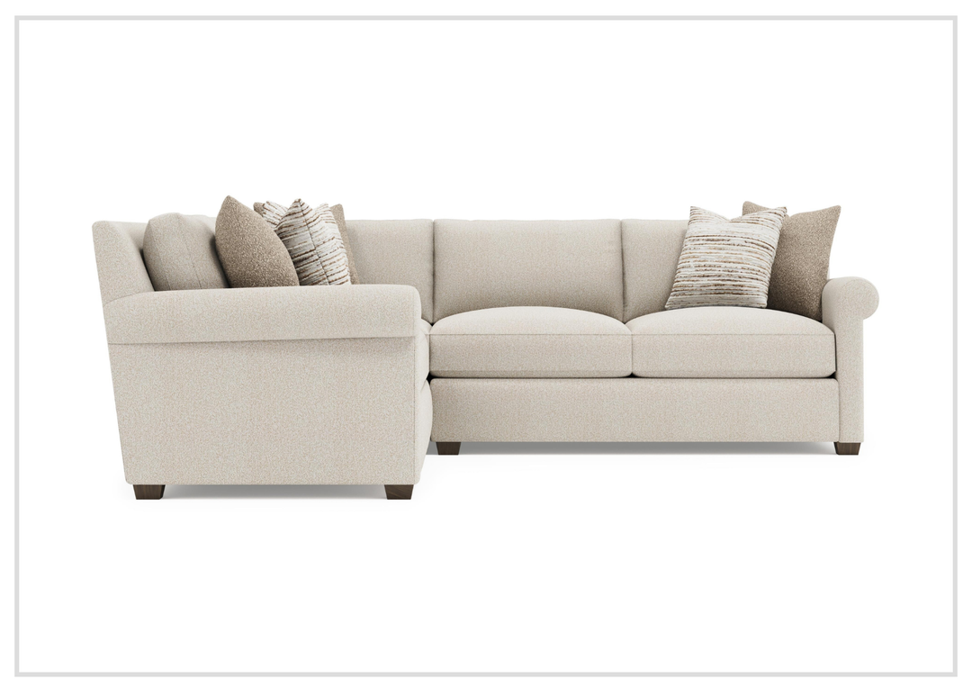 Bernhardt Barnes Fabric Sectional With Throw Pillow