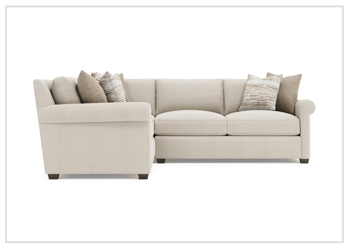 Bernhardt Barnes Fabric Sectional With Throw Pillow