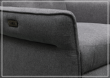 Klaussner Ellis Fabric Motion Recliner Chair with S-spring Seat Construction