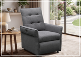Klaussner Ellis Fabric Motion Recliner Chair with S-spring Seat Construction