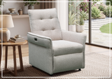 Klaussner Ellis Fabric Motion Recliner Chair with S-spring Seat Construction