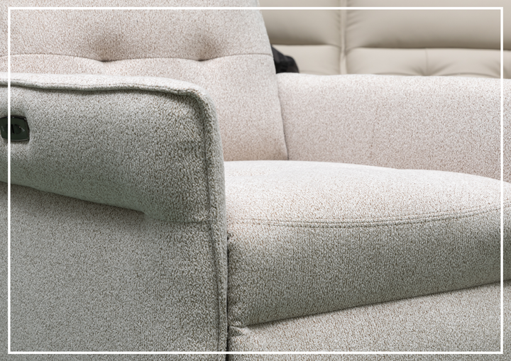Klaussner Ellis Fabric Motion Recliner Chair with S-spring Seat Construction
