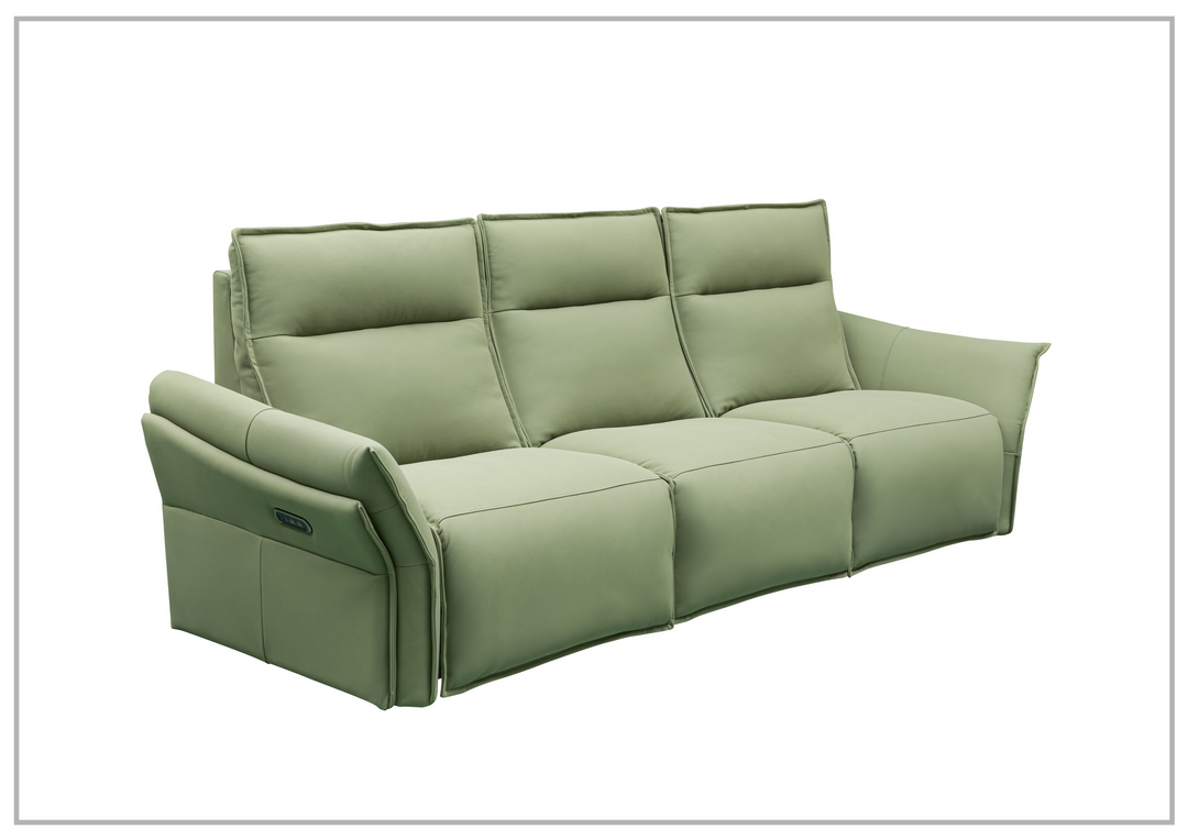 Bellissimo 3-Seater Top Grain Stone Wash Leather Reclining Sofa