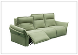 Bellissimo 3-Seater Top Grain Stone Wash Leather Reclining Sofa
