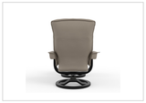 Fjords Bergen R Leather Swivel Recliner Chair with Foot Stool-Sofabed
