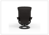Fjords Bergen R Leather Swivel Recliner Chair with Foot Stool-Sofabed
