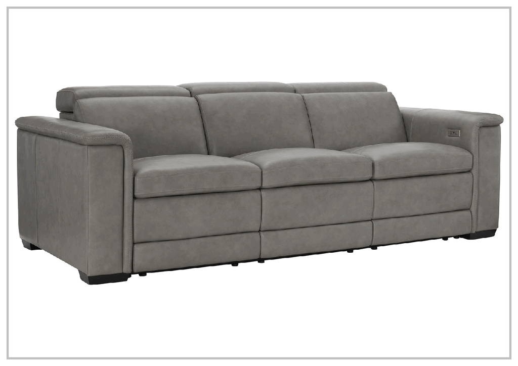 Lioni 93.5" Leather Power Reclining Sofa