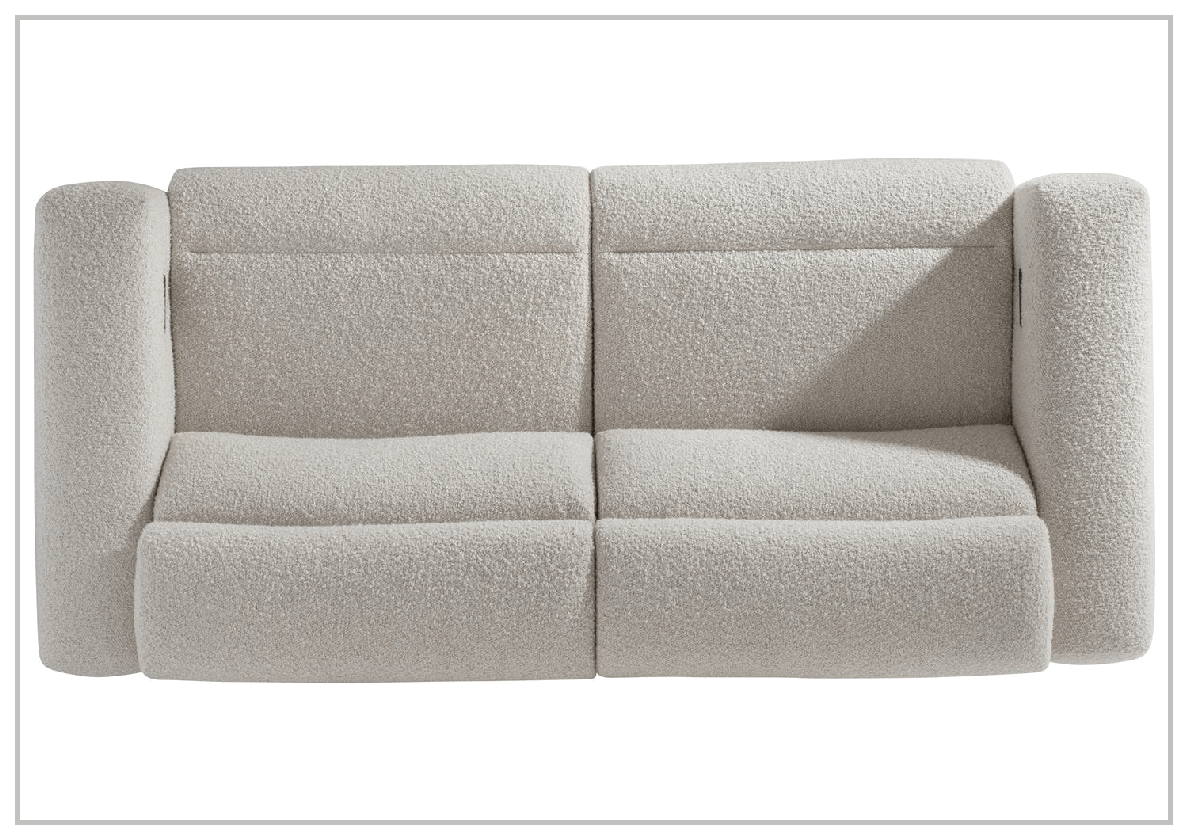 Lucca 92.5" Fabric Power Recliner Sofa with USB Charging Port