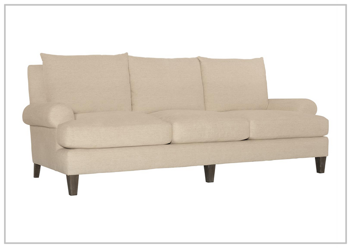 Bernhardt Isabella Fabric Sofa With Plush Feather Down Cushions