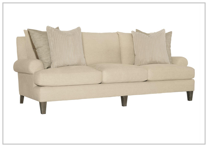 Bernhardt Isabella Fabric Sofa With Plush Feather Down Cushions