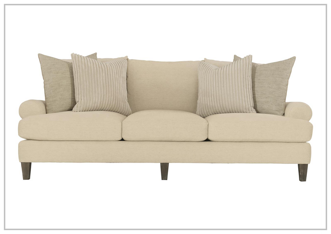 Bernhardt Isabella Fabric Sofa With Plush Feather Down Cushions