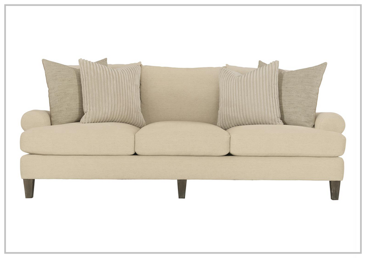 Bernhardt Isabella Fabric Sofa With Plush Feather Down Cushions
