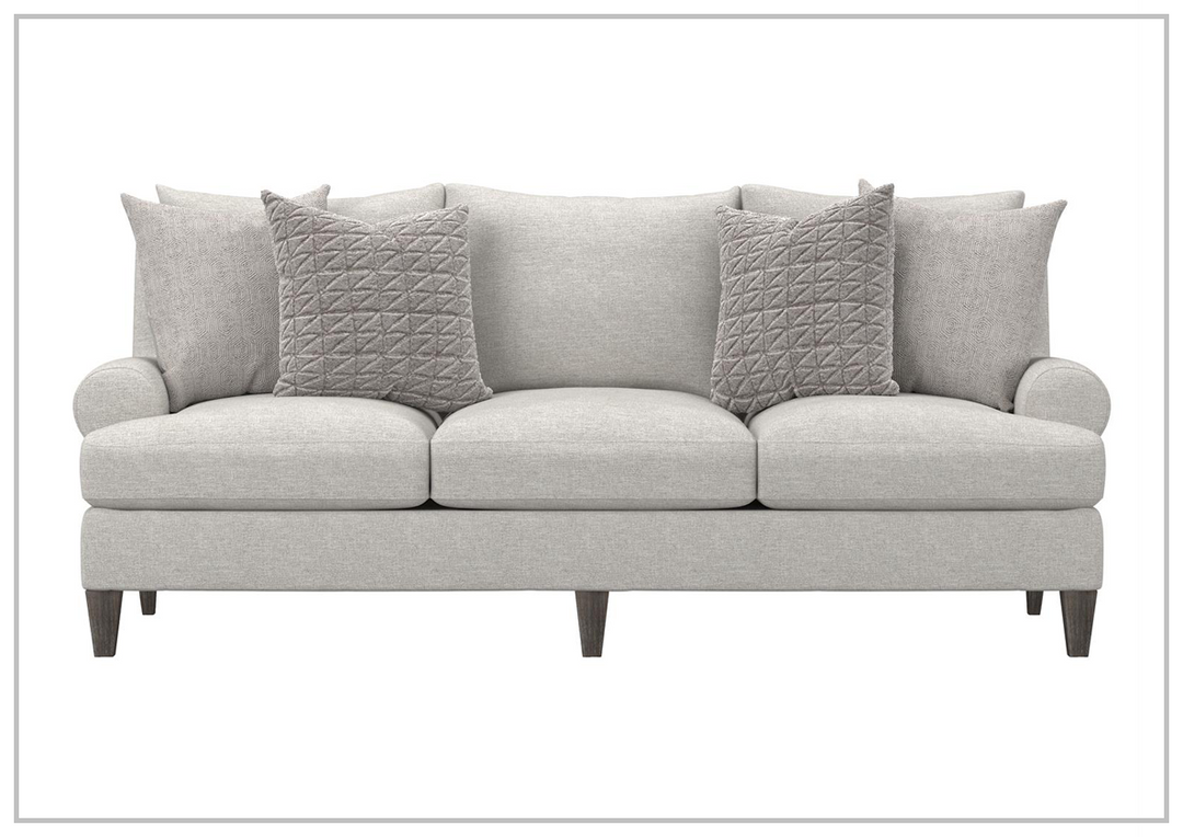 Bernhardt Isabella Fabric Sofa With Plush Feather Down Cushions