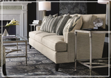 Bernhardt Addison Fabric 3-Seater Sofa in Cream Color-sofabed.com