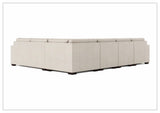 Bernhardt Dawkins Leather Sectional Sofa with Walnut Finish-Sofabed