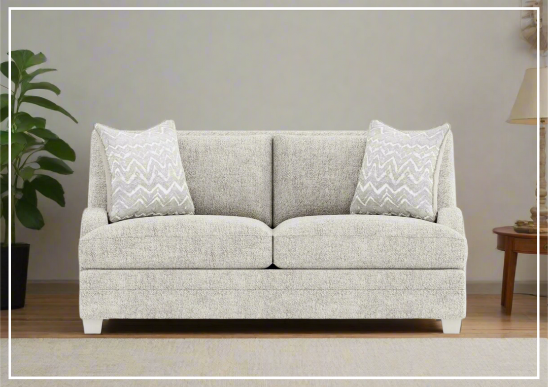 Bernhardt Rollins Fabric Loveseat with Spring Down Cushions-sofabed