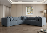 Bernhardt Bliss Fabric Power Motion Sectional With Accent Pillows