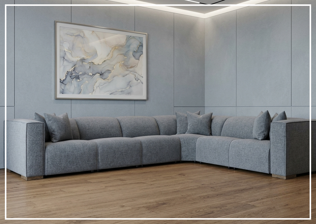 Bernhardt Bliss Fabric Power Motion Sectional With Accent Pillows