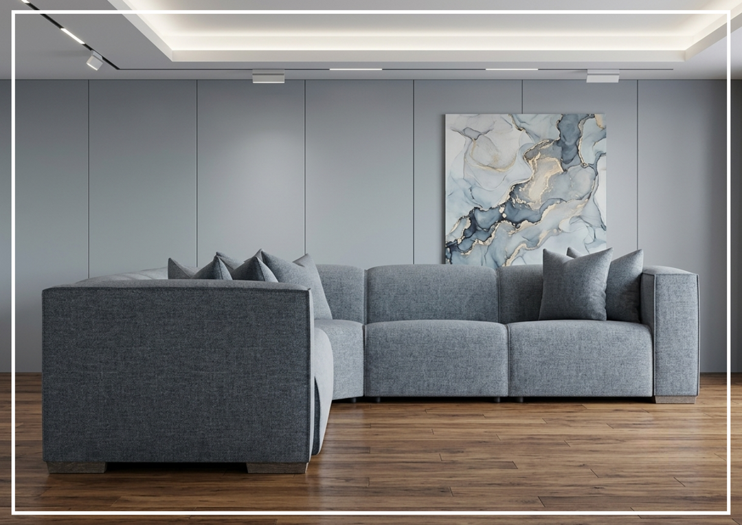 Bernhardt Bliss Fabric Power Motion Sectional With Accent Pillows