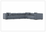 Bernhardt Bliss Fabric Power Motion Sectional With Accent Pillows