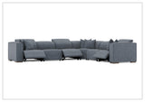 Bernhardt Bliss Fabric Power Motion Sectional With Accent Pillows