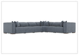 Bernhardt Bliss Fabric Power Motion Sectional With Accent Pillows