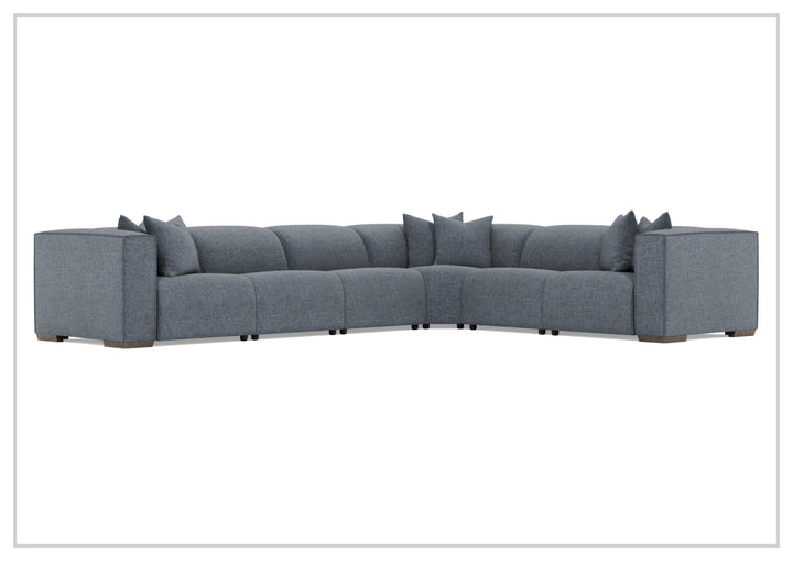 Bernhardt Bliss Fabric Power Motion Sectional With Accent Pillows
