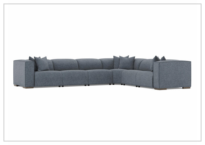 Bernhardt Bliss Fabric Power Motion Sectional With Accent Pillows
