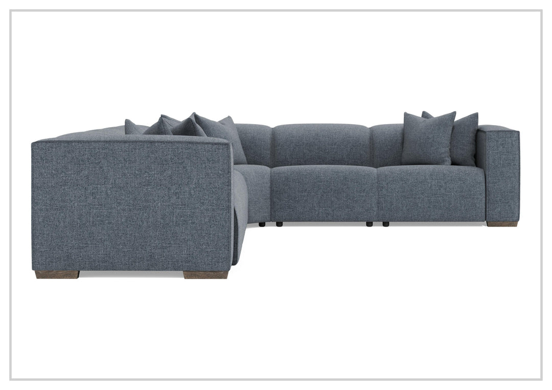 Bernhardt Bliss Fabric Power Motion Sectional With Accent Pillows