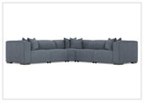 Bernhardt Bliss Fabric Power Motion Sectional With Accent Pillows