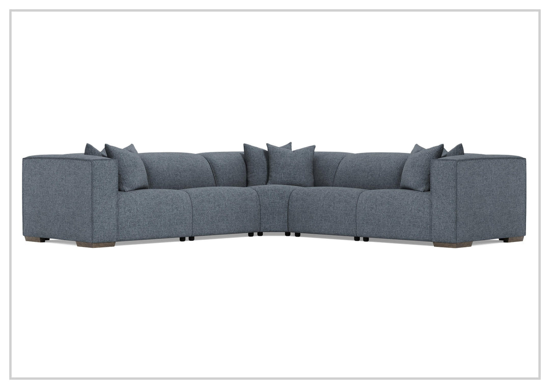 Bernhardt Bliss Fabric Power Motion Sectional With Accent Pillows