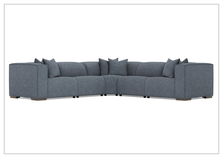 Bernhardt Bliss Fabric Power Motion Sectional With Accent Pillows