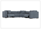 Bernhardt Bliss Fabric Power Motion Sectional With Accent Pillows