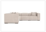 Bernhardt Bliss Fabric Power Motion Sectional With Accent Pillows