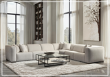 Bernhardt Bliss Fabric Power Motion Sectional With Accent Pillows